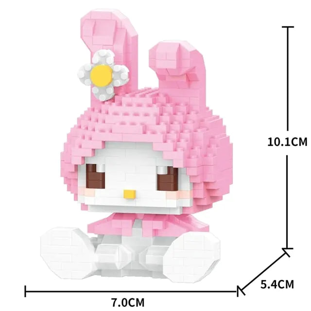 Hello Kitty Building Block Sanrio Anime Figure