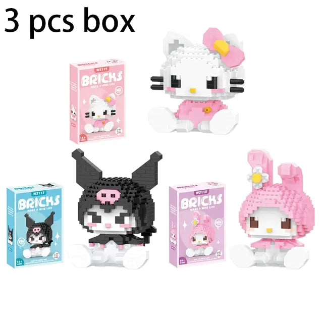 Hello Kitty Building Block Sanrio Anime Figure