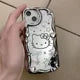 Hello Kitty Kuromi Electroplated Silver Phone Case